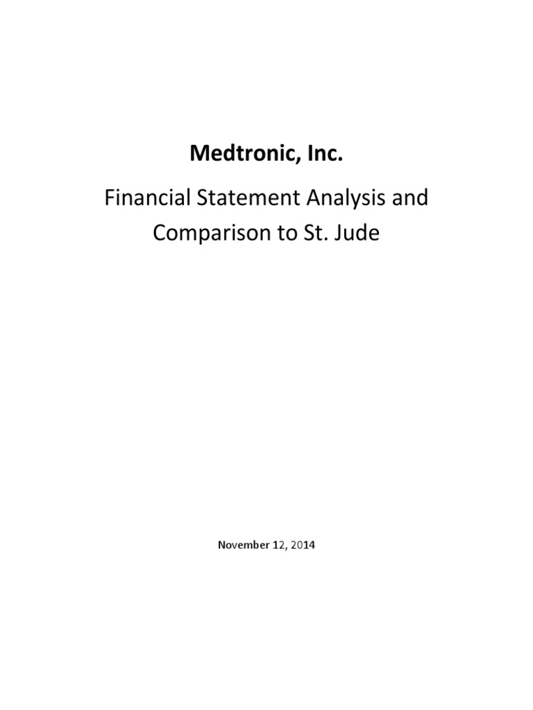 Medtronic Financial Analysis PDF Share Repurchase Dividend