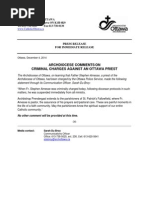 Download Archdiocese comment on criminal charges against an Ottawa priest by CTV Ottawa SN249196538 doc pdf