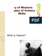 History of Rhetoric Principles of Oratory Skills