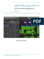 Editing Tasks With Logic Pro X: Introduction To Music Production Assignment 2