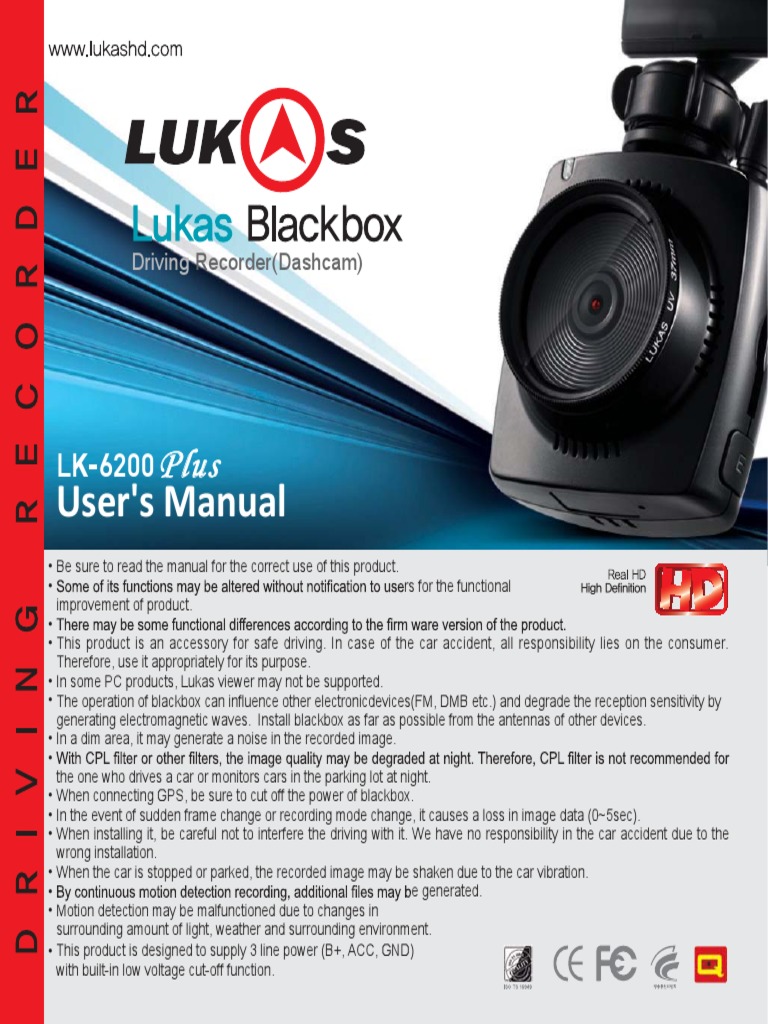 Lukas LK-6200 Plus Manual | PDF | Secure Digital | Video