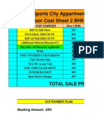 Ajnara Sports City Appartment Cost Sheet