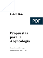 BATE, Luis F. Propuestas Para La Arqueologia