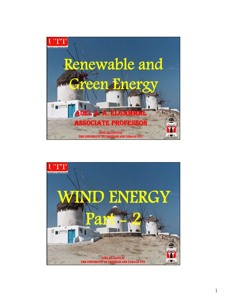 Wind Turbine Power and Efficiency Factors | PDF | Turbine | Wind Power
