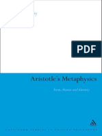 Aristotle's Metaphysics Form Matt