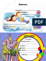 Kinder garden diplomas (diplome gradinita)