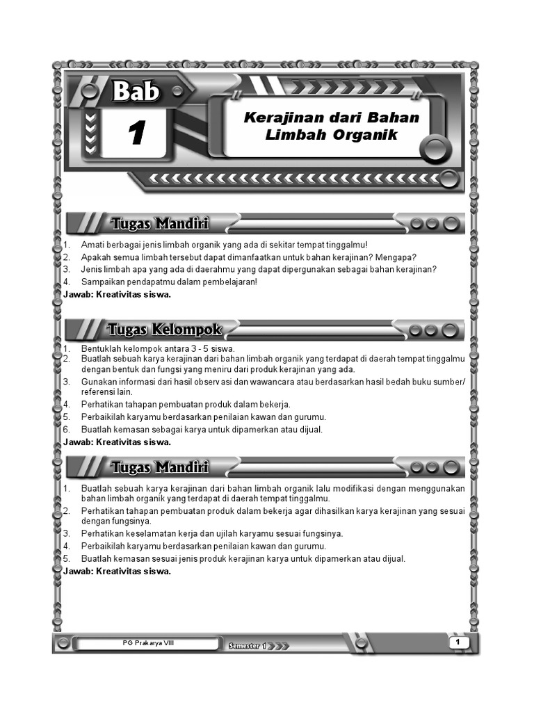 PG Prakarya VIII