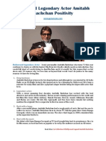 Celebrity Gossip - Amitabh Bachchan Positivity of Bollywood Legendary Actor