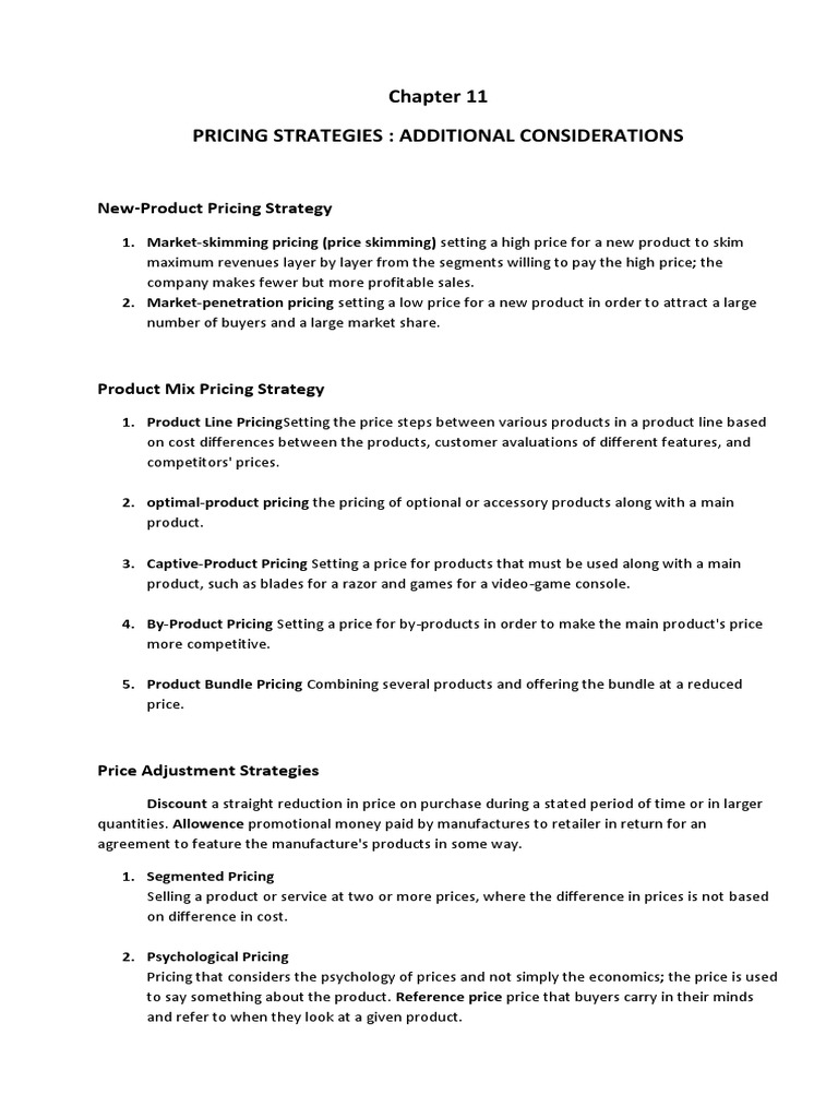 Pricing Strategies Explained | PDF | Retail | Marketing Communications