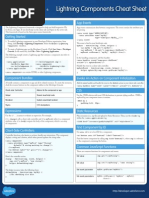 Salesforce Lightening Components Cheatsheet