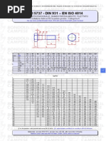 Uni 5737 - Din 931 - en Iso 4014