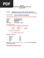 UT Dallas Syllabus For Ee4361.023 05u Taught by P Rajasekaran (pkr021000)