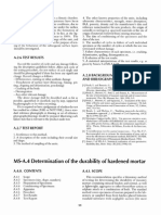 MS-A.4 Determination of The Durability of Hardened Mortar