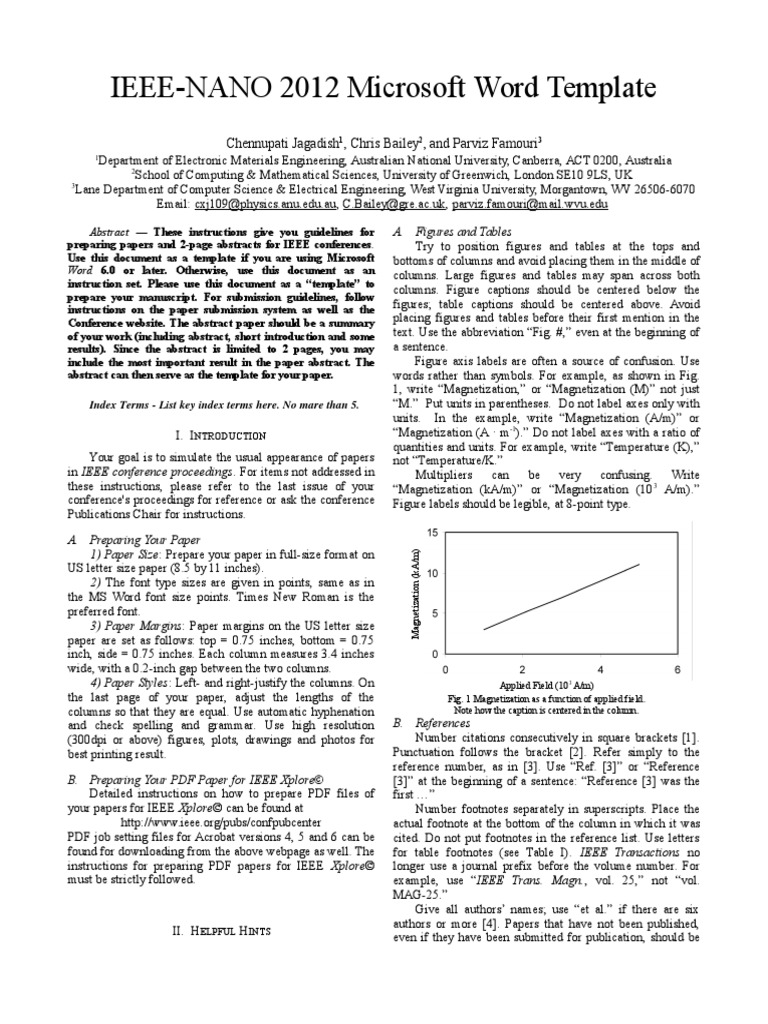 IEEE Abstract Template | PDF
