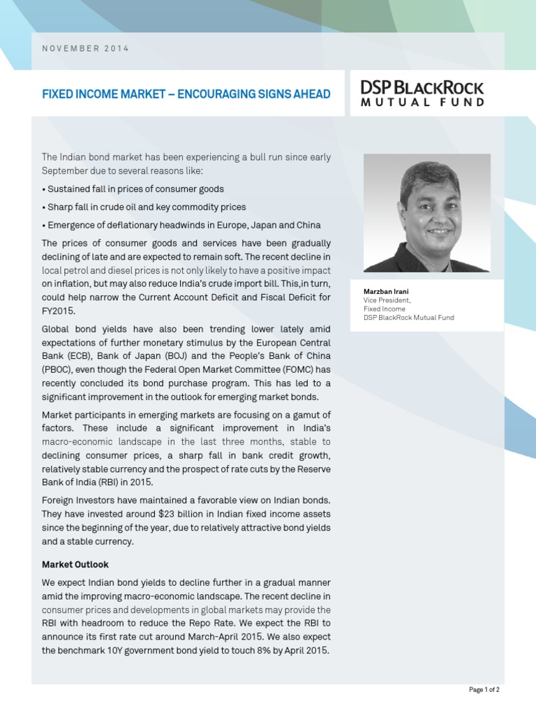Fixed Income Market - Encouraging Signs Ahead | PDF | Bonds (Finance ...