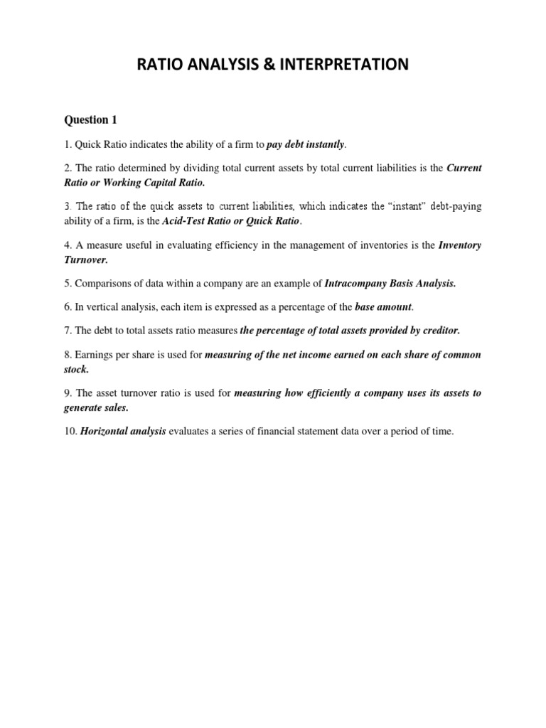 Financial Ratio Analysis Overview | PDF | Revenue | Stocks