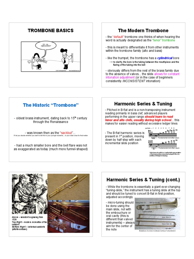 trombone basics Trombone Musicology