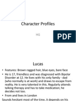 Character Profiles