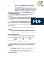 FACTORES en Principio de Le Chatelier