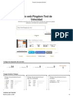 Prueba de Velocidad de Sitio Web