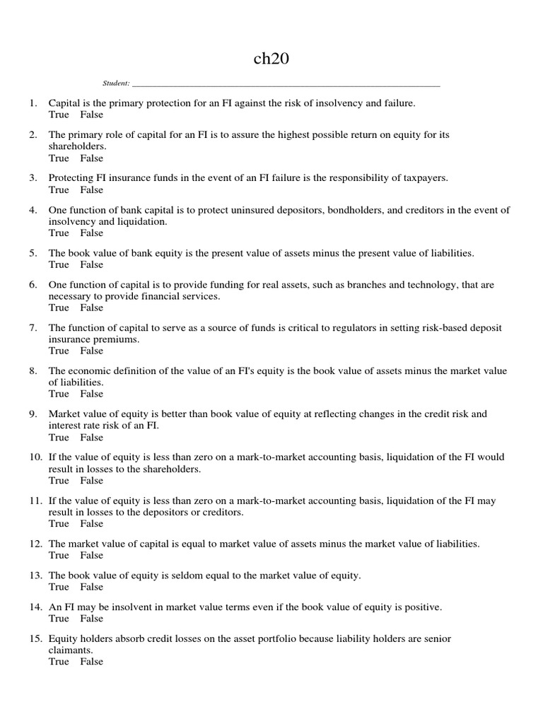 Ch20 Libre PDF Basel Ii Capital Requirement