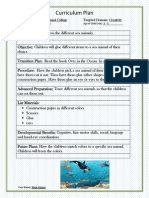 Curriculum Plan Sea Animal Collage