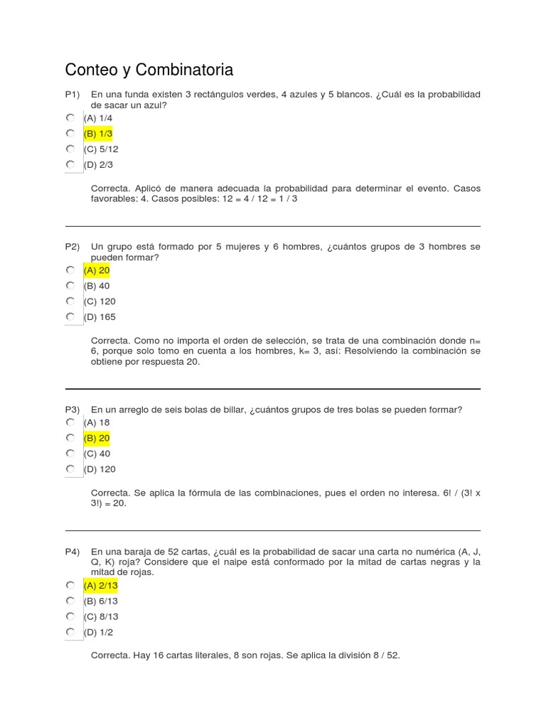 Ejercicios de Combinatoria para Primaria | PDF | Jugando a las cartas ...