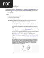 Heat Transfer Coefficient Calculaton