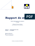 Rapport de Stage Marjane Holding