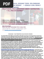 Download Fusi Dingin Tesla Bidang Torsi Gelombang Skalar Energi Bebas   Semua Ilmu Semu Bahasa Indonesia    Cold fusion Tesla Free energy  Pseudo science by Ben Rusuisiak SN249305931 doc pdf