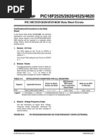 PIC18F2525/2620/4525/4620 Data Sheet Errata