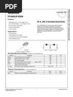 FFA60UP30DN: 60 A, 300 V Ultrafast Dual Diode