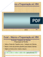 Excel VBA Cadastro Clientes