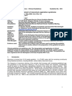 Meconium Aspiration Syndrome, Management of