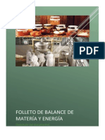 Ejercicios de Balance de Materia y Energía