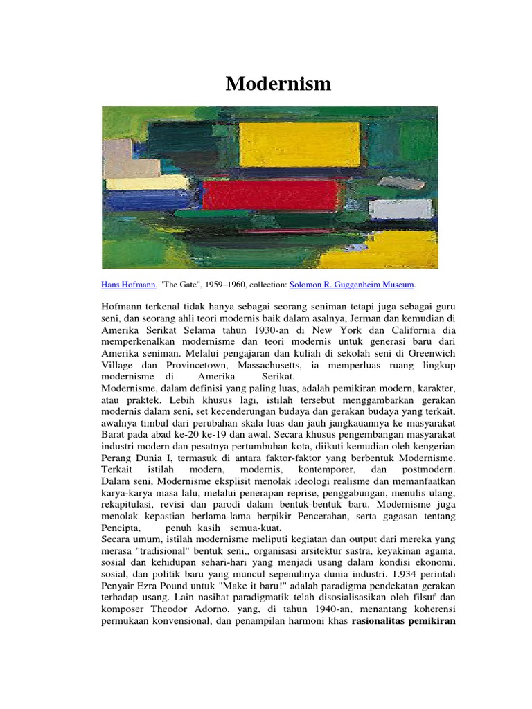 Modernism | PDF