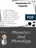 Introduction To Linguistics