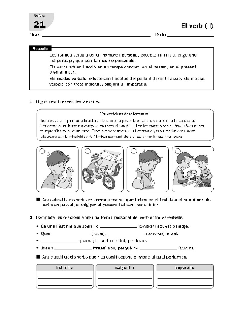 Llengua 6 Ref Fitxes U 6 | PDF