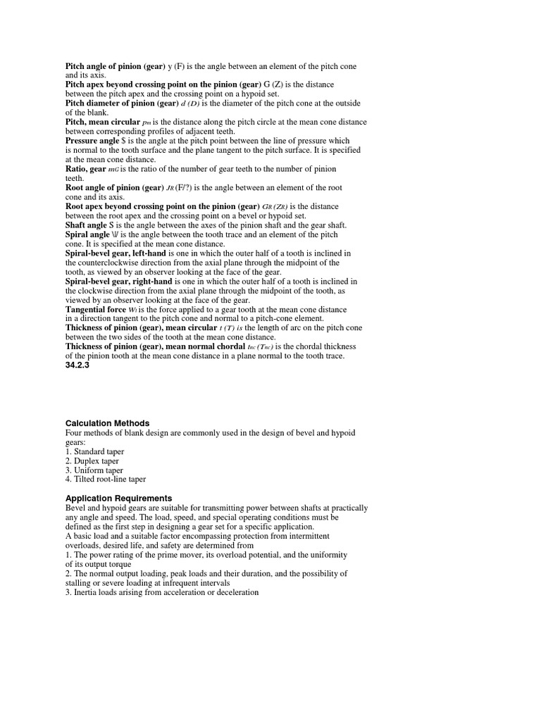 Bevel Gear Model3 PDF Gear Kinematics