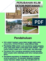 Dampak Perubahan Iklim Bagi Pertanian - 2012