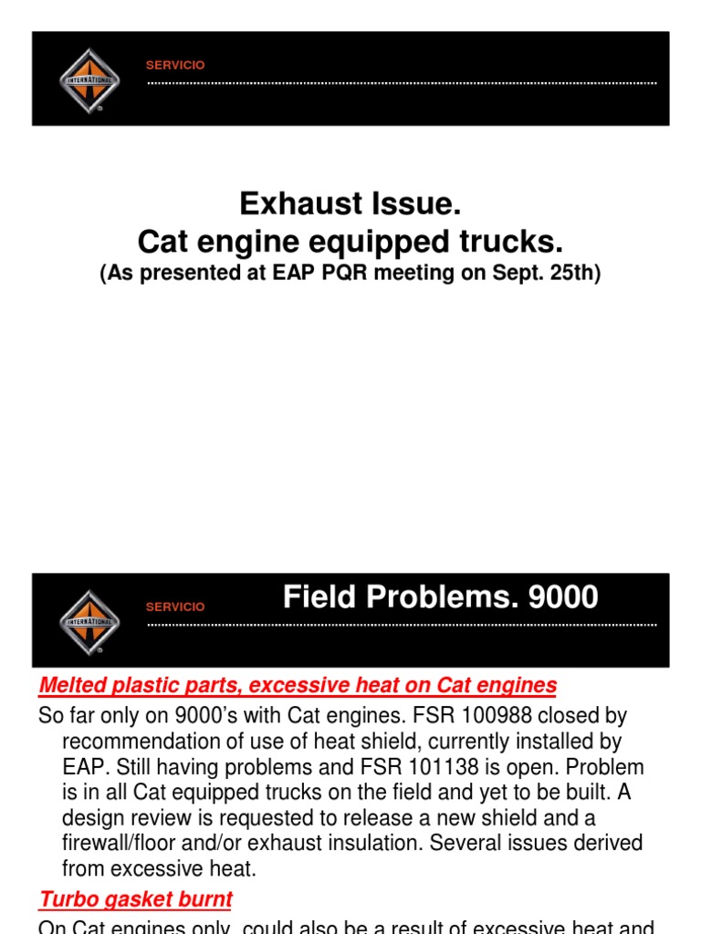Cat Exhaust Issue | PDF