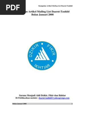 Kumpulan Artikel Daarut Tauhiid Januari 2008 Pdf