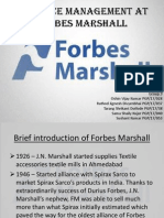 Alliance Management at Forbes Marshall