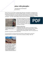 Slope Stabilization With Platepiles