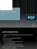 Acuerdo Nacional - Perù 2012