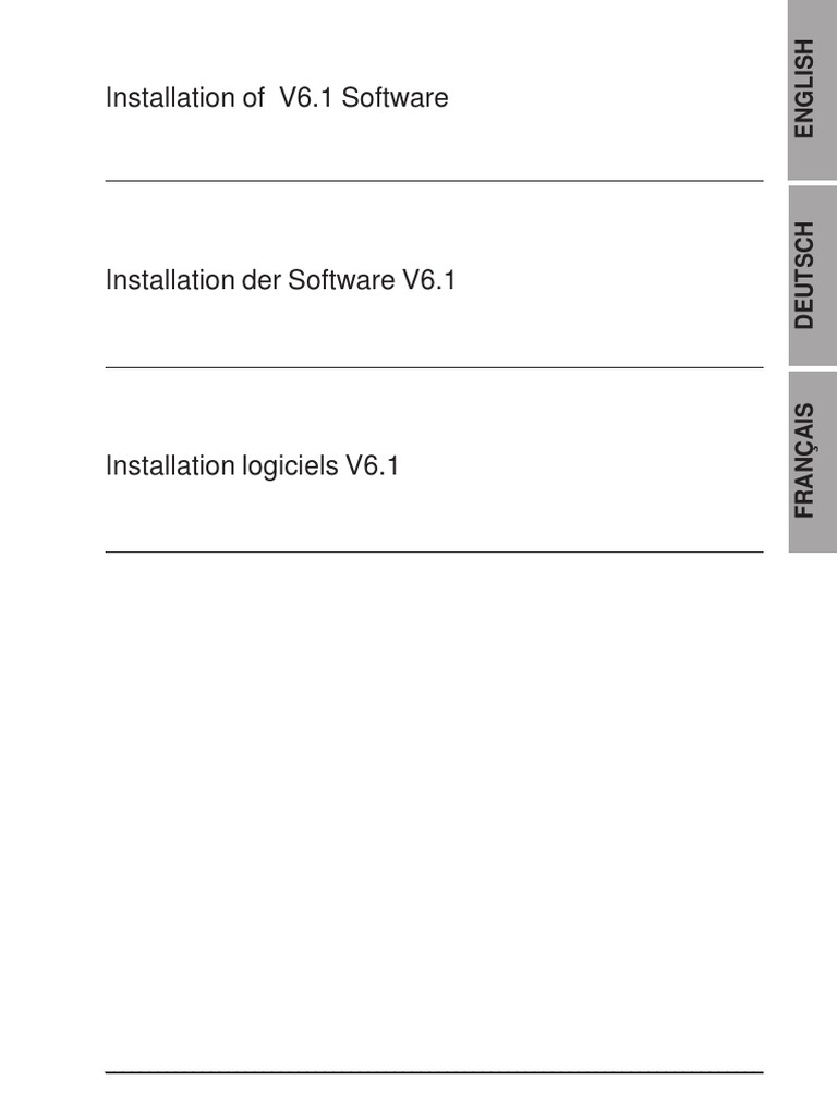 V6.1 Software Installation Guide | PDF | Installation (Computer ...