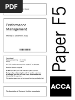 Acca f5 2012 Dec