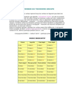 Les Verbes Du Troisieme Groupe