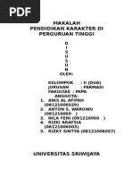 Download MakalahISBDPendidikanKarakterDiPerguruanTinggibyAnisAlAfifahSN249338216 doc pdf