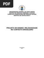 Projeto de ensino de sociologia